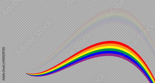 Rainbow icon, rainbow.Raindrops on a clear background. Storm with rain and white cloud on a clear background. Rain, hail and rainy weather. PNG.