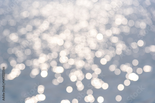 Canvas Print Circular light spots on the water surface