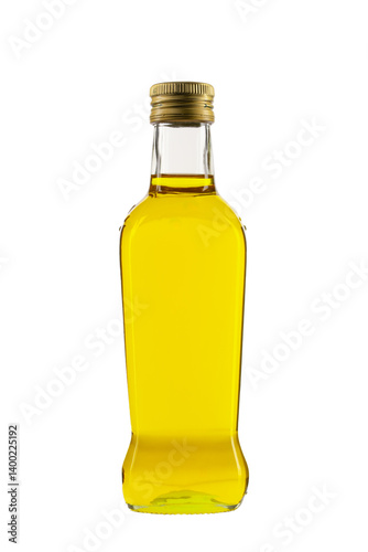 Organic olive oil on white background
