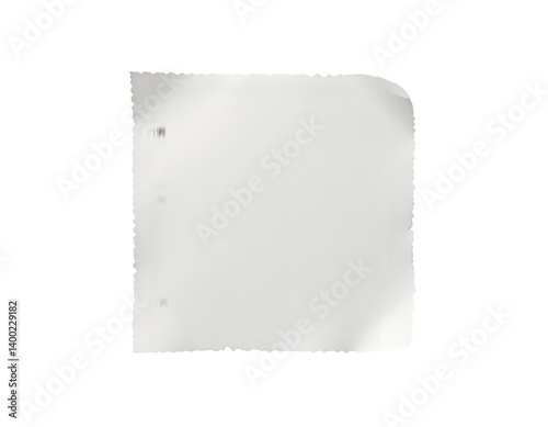 Obraz na płótnie Square Adhesive Paper Label Template with Sharp Corners for Branding w salonie
