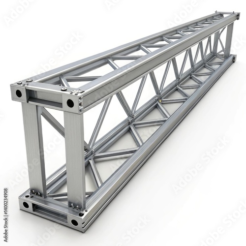 metal frame isolated on white background
