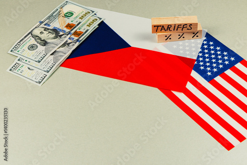 Obraz na płótnie Tariffs affect US-Czech trade talks w salonie