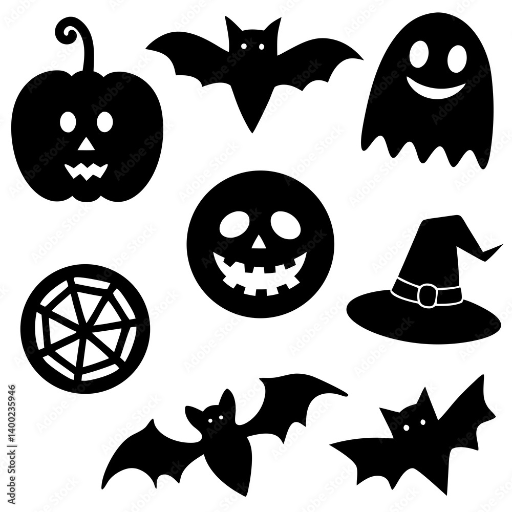 Obraz premium Halloween set