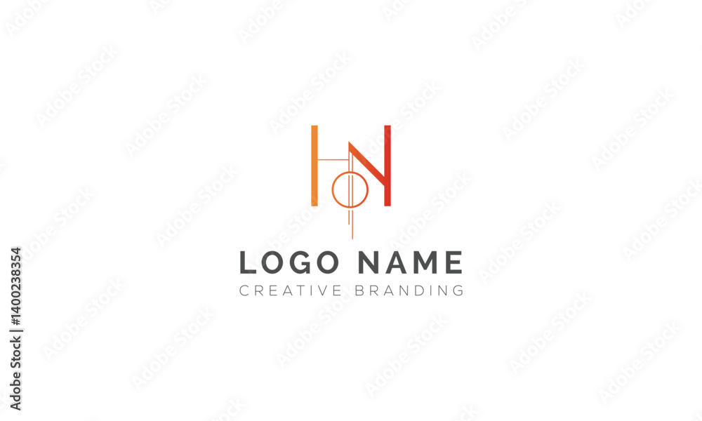 Minimalist NH Logo for Branding and Identity. Minimalist NH Logo for Branding and Identity.