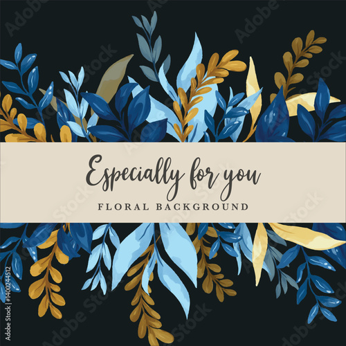 watercolor leaf seamless pattern background