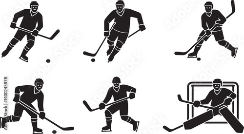 Canvas Print "American Hockey Player Silhouette SVG | Custom Jersey Number & Flag Background"
