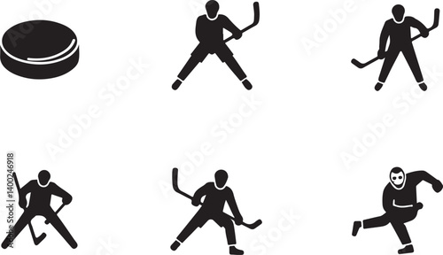 Canvas Print "American Hockey Player Silhouette SVG | Custom Jersey Number & Flag Background"