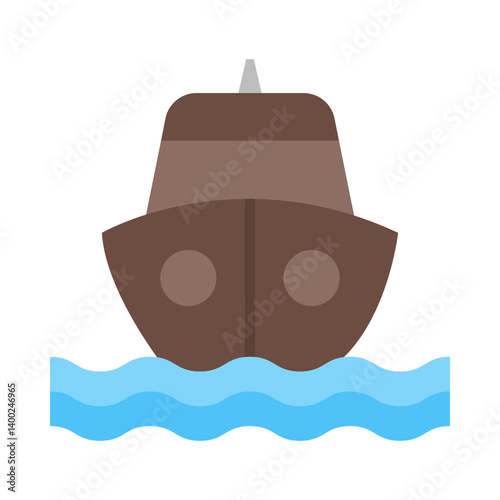 Naval Ship flat icon
