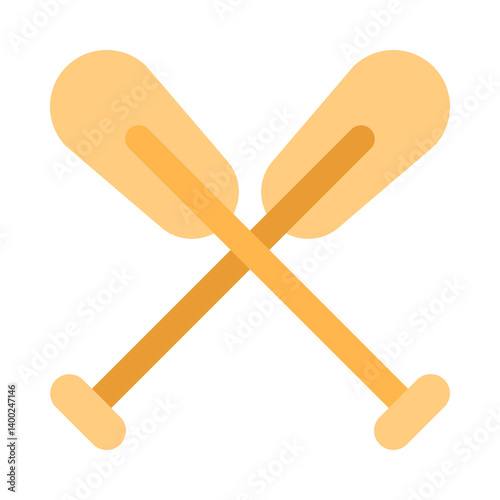 Boat Oars flat icon
