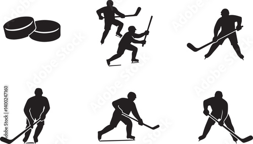 Canvas Print "American Hockey Player Silhouette SVG | Custom Jersey Number & Flag Background"