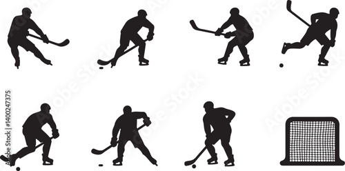 Canvas Print "American Hockey Player Silhouette SVG | Custom Jersey Number & Flag Background"