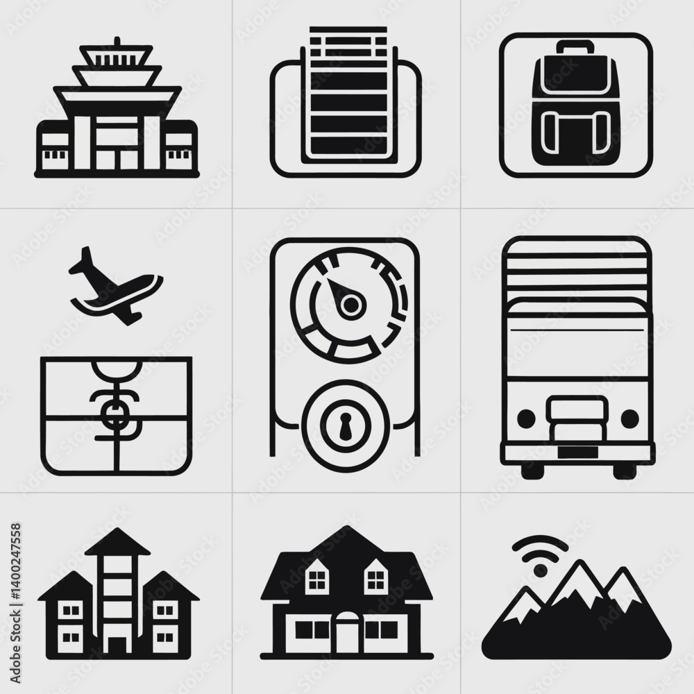 Minimalist Pictograms: Digital Age, Simple Design, Graphic Elements Minimalist Pictograms: Digital Age, Simple Design, Graphic Elements