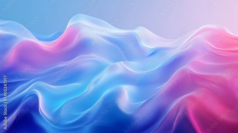 Obraz premium Ultra-modern vector light blue background featuring abstract smooth gradients and fluid digital waves