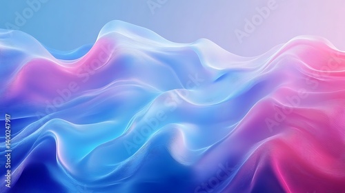Wallpaper Mural Ultra-modern vector light blue background featuring abstract smooth gradients and fluid digital waves Torontodigital.ca