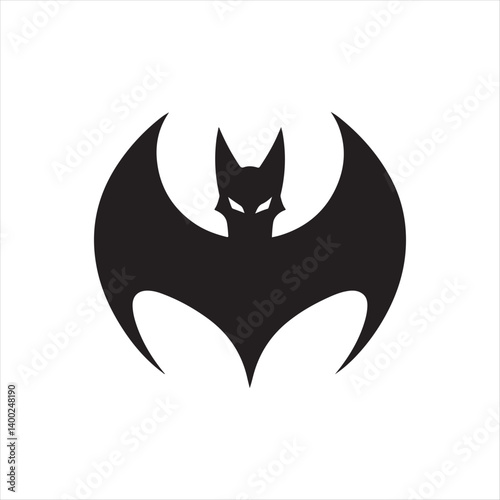bat vector silhouette clip art line art logo