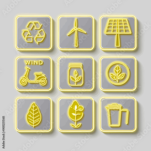 Green Energy Concepts: Renewable Resources and Ecological Harmony Illustrated.