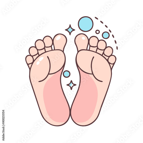 baby feet clean  icon, baby feet clean  vector illustration-simple illustration of baby feet clean , perfect for baby feet clean  logos and icons
