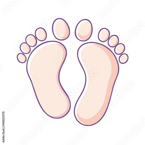 baby feet  icon, baby feet  vector illustration-simple illustration of baby feet , perfect for baby feet  logos and icons