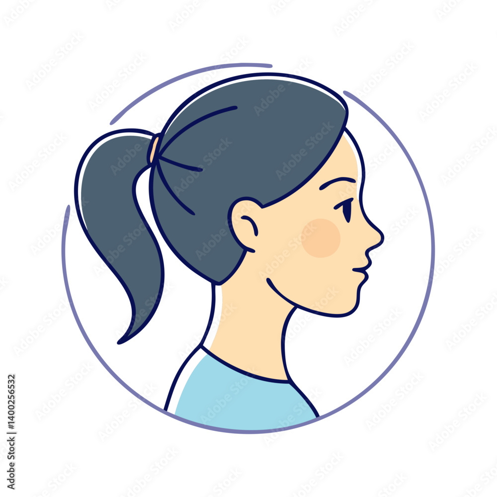 beautiful profile of young woman icon, beautiful profile of young woman vector beautiful profile of young woman icon, beautiful profile of young woman vector
