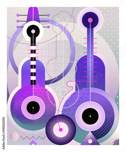 Guitars Decorative Design
