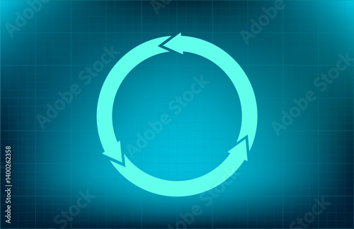 vector icon on blue background with gradient