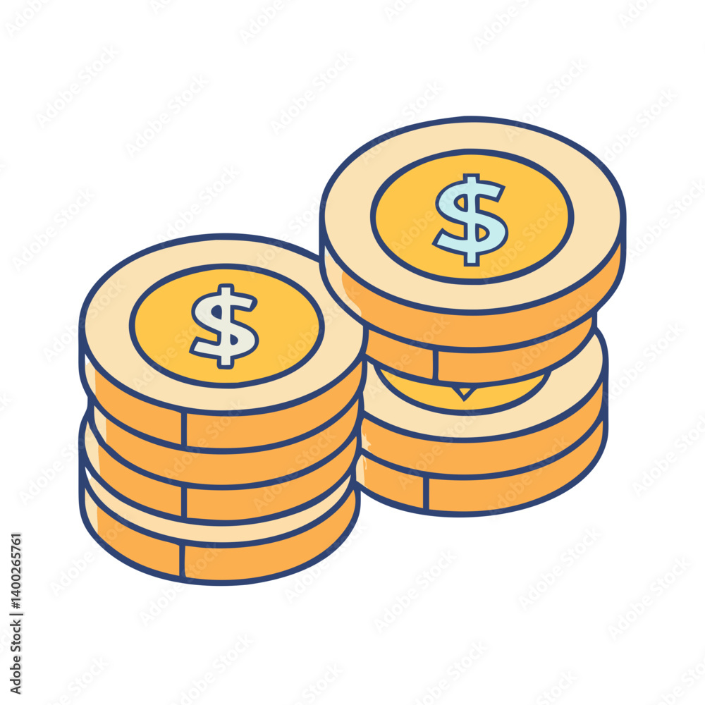 coins icon, coins vector illustration-simple illustration of coins , perfect for coins logos and icons coins icon, coins vector illustration-simple illustration of coins , perfect for coins logos and icons