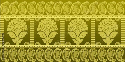 beautiful graphic saree design and this sari design is in Indian style which is for textile fashion industry and it can be used as wallpaper backdrop and website bg this style is originated in india 