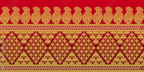 beautiful graphic saree design and this sari design is in Indian style which is for textile fashion industry and it can be used as wallpaper backdrop and website bg this style is originated in india 