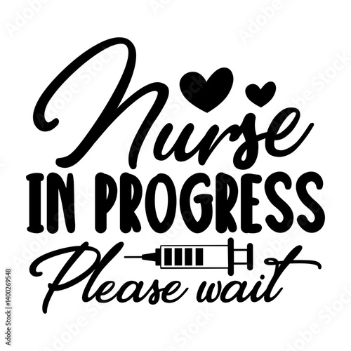 Nurse in progress please wait Svg