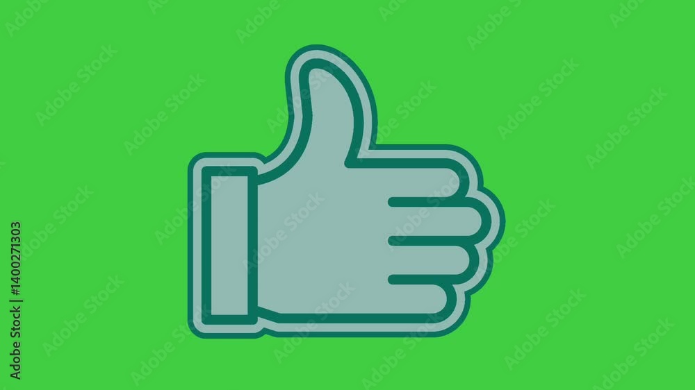 Thumbs Up Emoji Animated on a Transparent Background. 4K Loop Animation Thumbs Up Emoji Animated on a Transparent Background. 4K Loop Animation