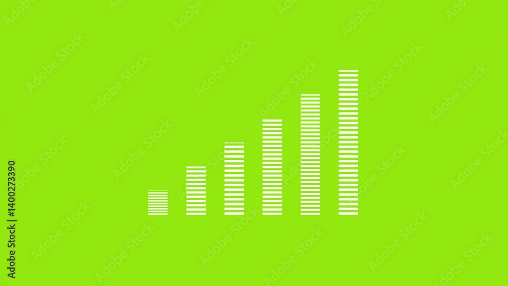Business graph chart white color animation on lime green background. growth concept white line moving. Business graph chart white color animation on lime green background. growth concept white line moving.