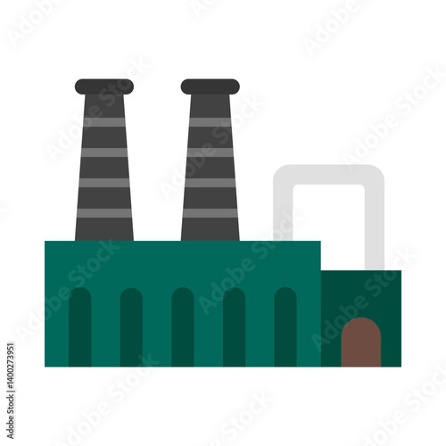 Steel Mill flat icon