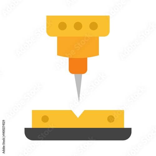 Metalworking flat icon