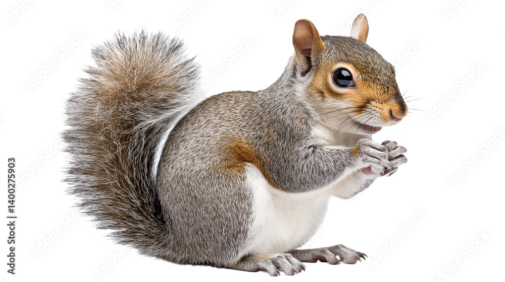 Obraz premium squirrel isolated on a white background , transparent png