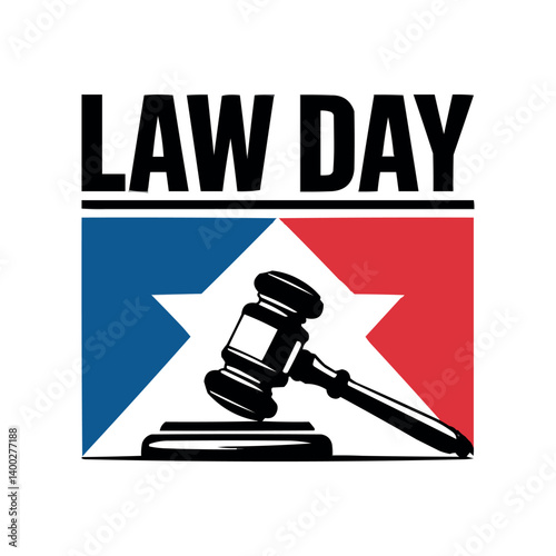 Law Day USA Vector Illustration Celebrating Justice and Legal Awareness