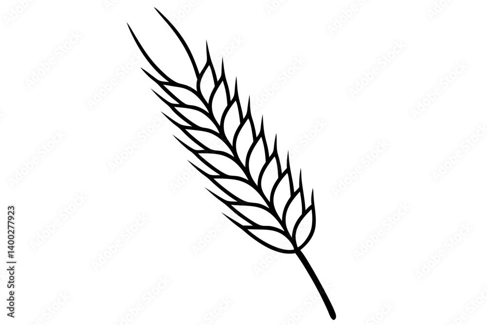 wheat icon silhouette vector wheat icon silhouette vector