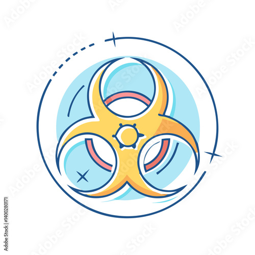 biohazard icon, biohazard vector illustration-simple illustration of biohazard, perfect for biohazard logos and icons