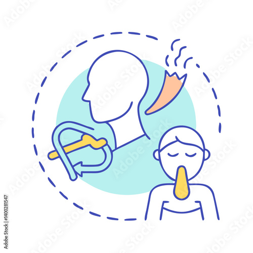 breathing exercise icon, breathing exercise vector illustration-simple illustration of breathing exercise, perfect for breathing exercise logos and icons