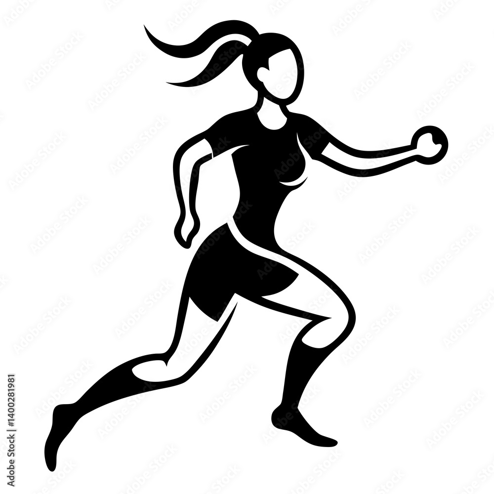 Dynamic Female Soccer Player Silhouette – Sports Graphics, Logos & Branding Dynamic Female Soccer Player Silhouette – Sports Graphics, Logos & Branding