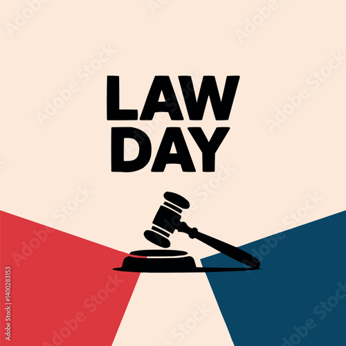 Law Day USA Vector Illustration Celebrating Justice and Legal Awareness