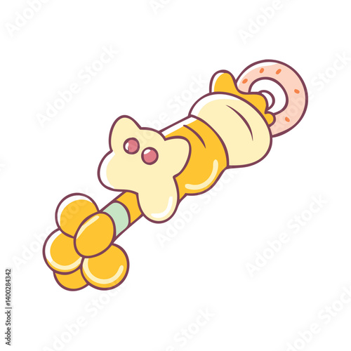 chew toy icon, chew toy vector illustration-simple illustration of chew toy, perfect for chew toy logos and icons
