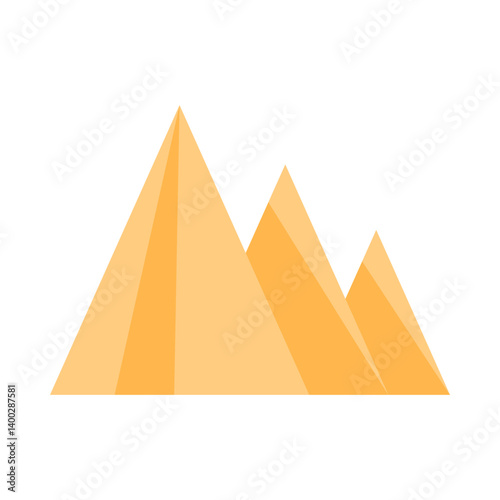 Pyramids of Giza flat icon