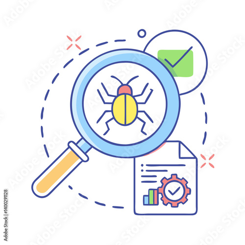 debugging tool icon, debugging tool vector illustration-simple illustration of debugging tool, perfect for debugging tool logos and icons