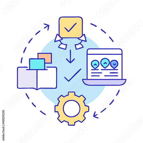 deployment icon, deployment vector illustration-simple illustration of deployment, perfect for deployment logos and icons