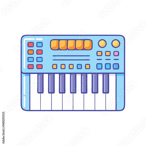 edm synthesizer icon, edm synthesizer vector illustration-simple illustration of edm synthesizer, perfect for edm synthesizer logos and icons