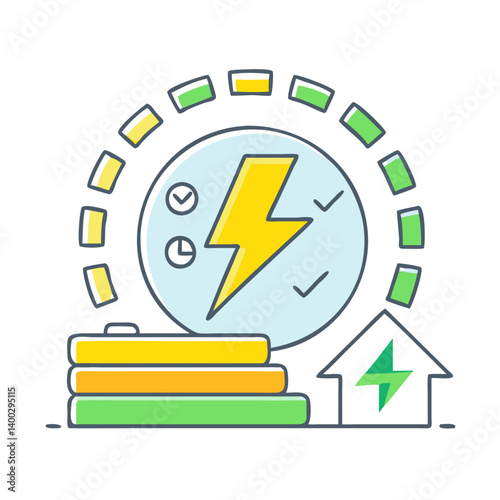 energy efficiency symbol icon, energy efficiency symbol vector illustration-simple illustration of energy efficiency symbol, perfect for energy efficiency symbol logos and icons