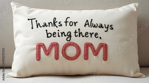 Decorative Pillow with Mother’s Day Message