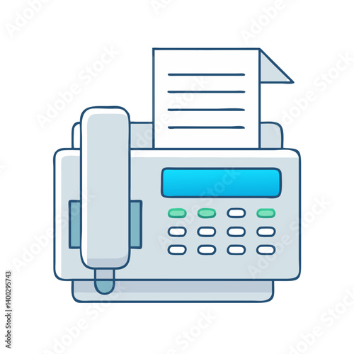 fax machine icon, fax machine vector illustration-simple illustration of fax machine, perfect for fax machine logos and icons