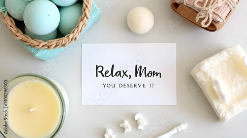 Spa Gift Set with “Relax, Mom” Card