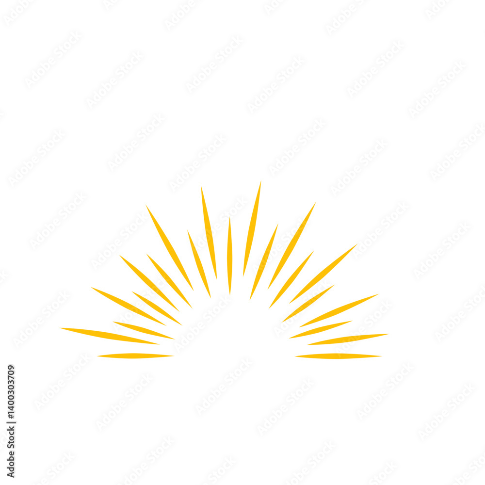 Sunburst line Sunburst line